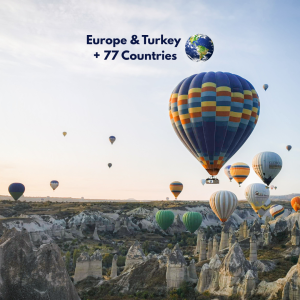 Europe & Turkey + 77 Countries